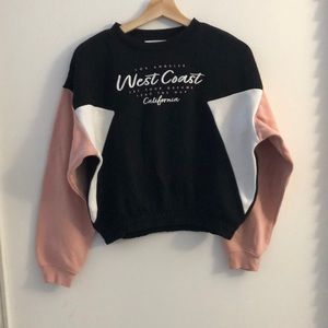 Mixed color hoodie for girls